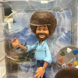 BOB ROSS • Toony Classics NECA Action Figure The Joy of Painting Complete In Box